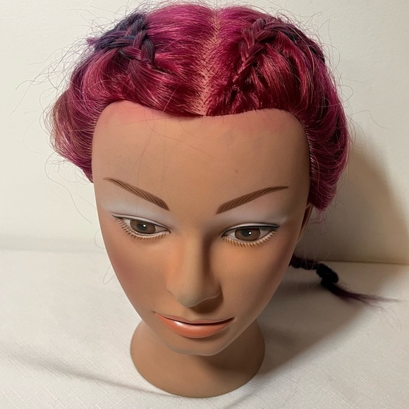 Dannyco Cosmetology Mannequin Head Hair Hairdressing Model Doll. Hours of fun! - Picture 3 of 6